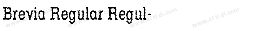 Brevia Regular Regul字体转换